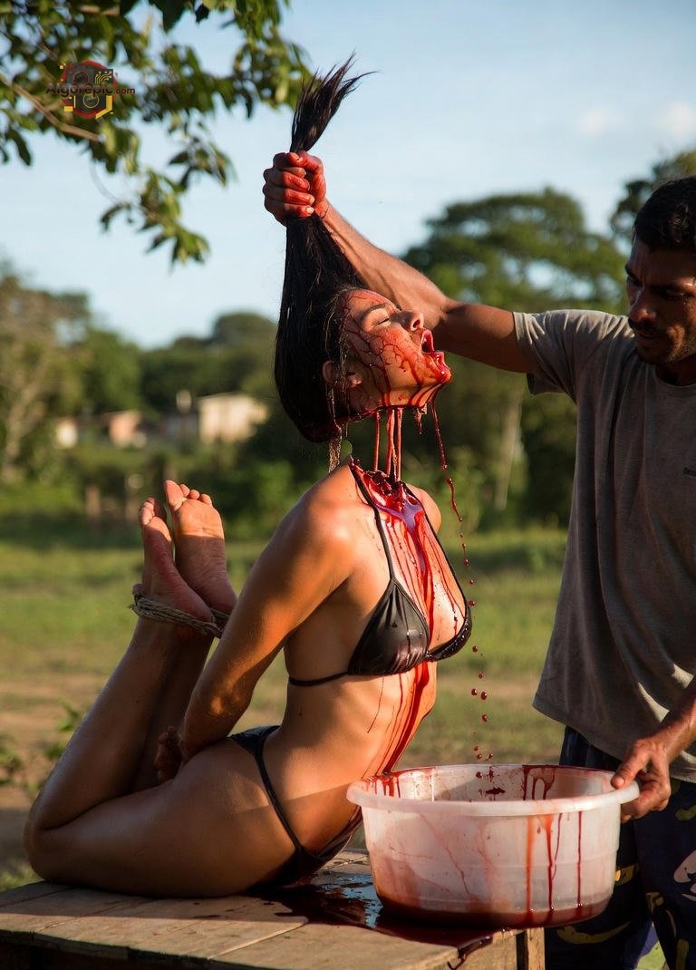 Bloody Ritual Scene - AI Generated Horror