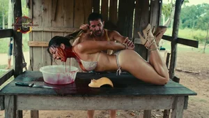 Bloody Scene in Shack