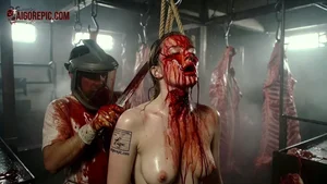 Bloody Slaughterhouse Scene