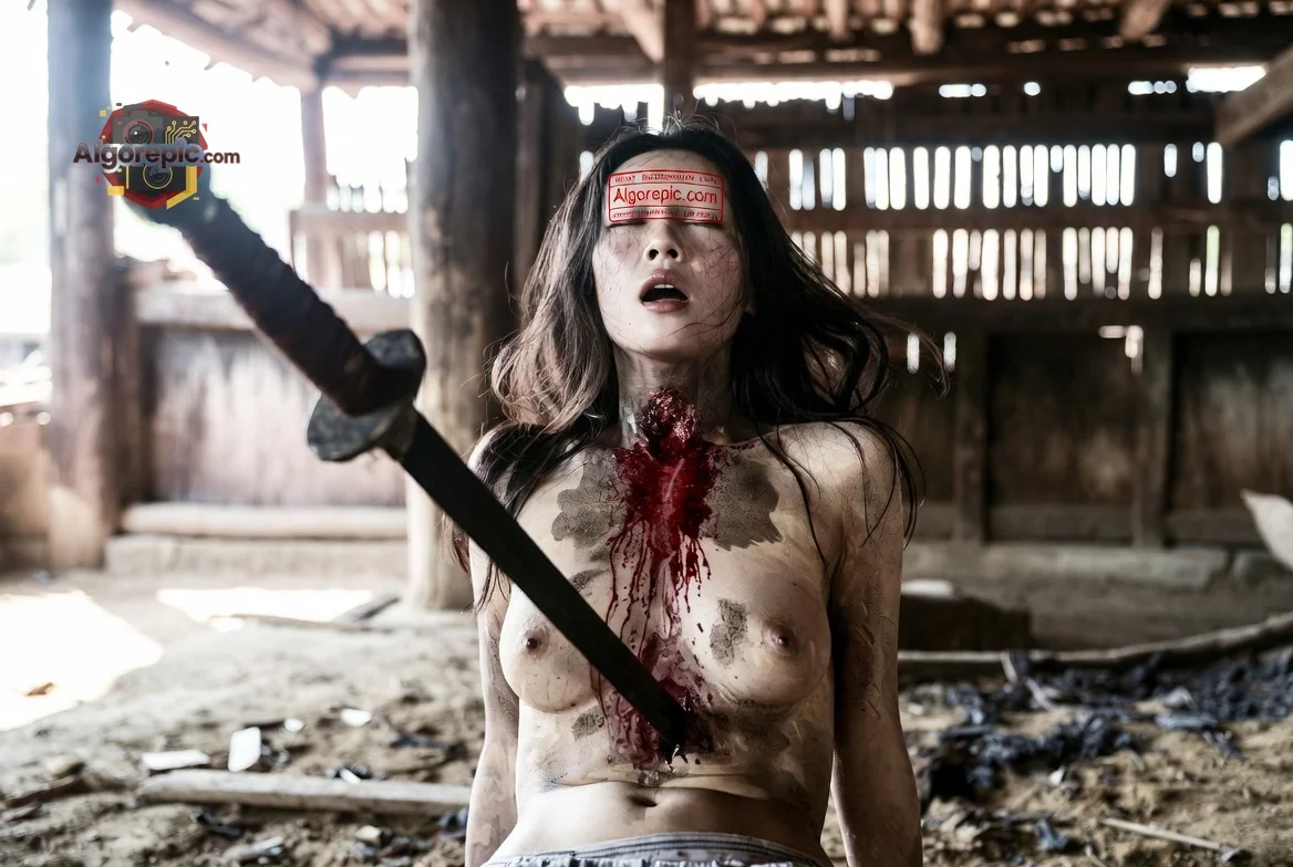 Bloody Sword Attack - AI Generated Horror