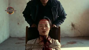 Bound and Bloodied Woman