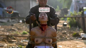 Bound Woman with Knife