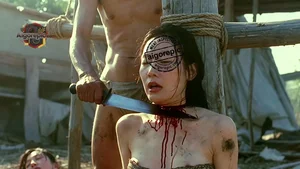 Bound Woman with Knife