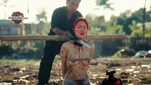 Bound Woman with Knife