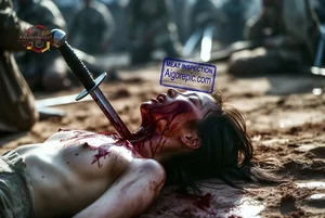 Brutal Knife Attack Scene