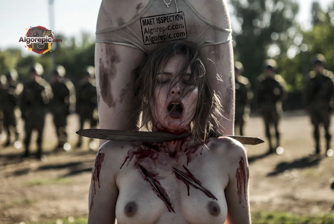 Decapitated Woman in Battle - AI Generated Horror