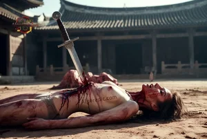 Fatal Sword Wound Scene