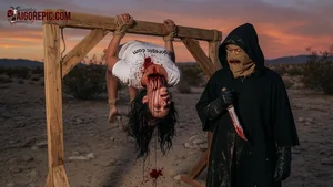 Hanged Woman and Masked Killer