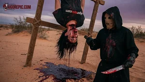 Hanged Woman and Masked Killer