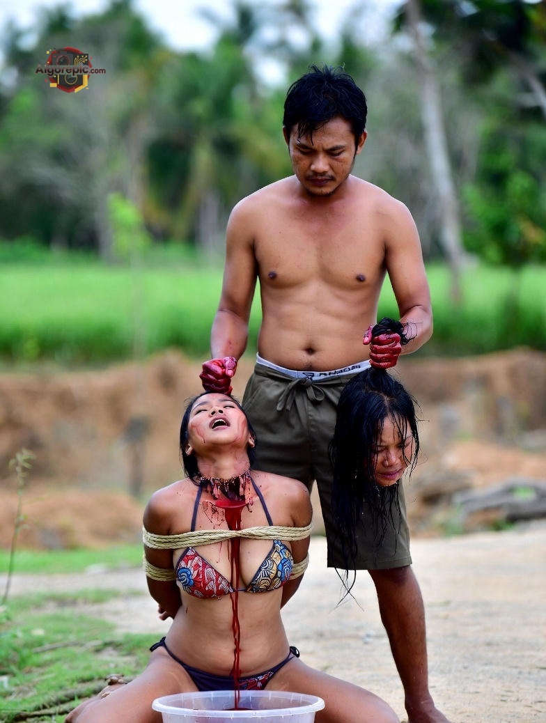 Man with Severed Heads - AI Generated Horror