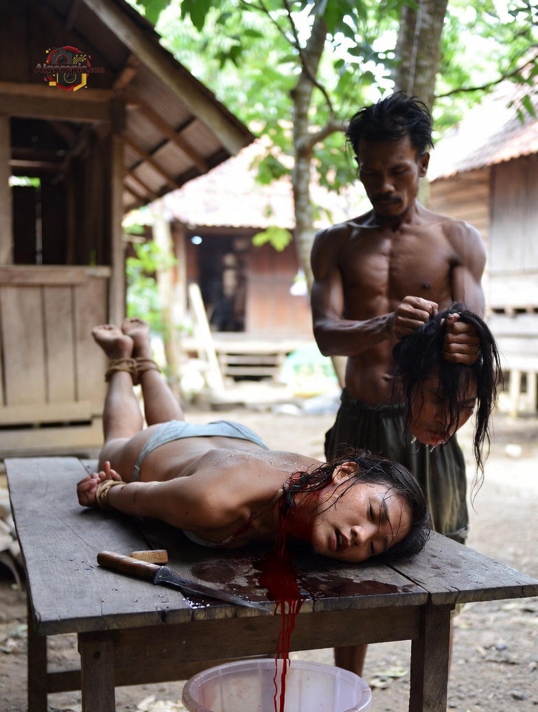 Ritualistic Execution Scene - AI Generated Horror