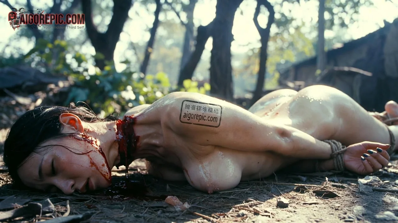 Tragic Scene in Forest - AI Generated Horror