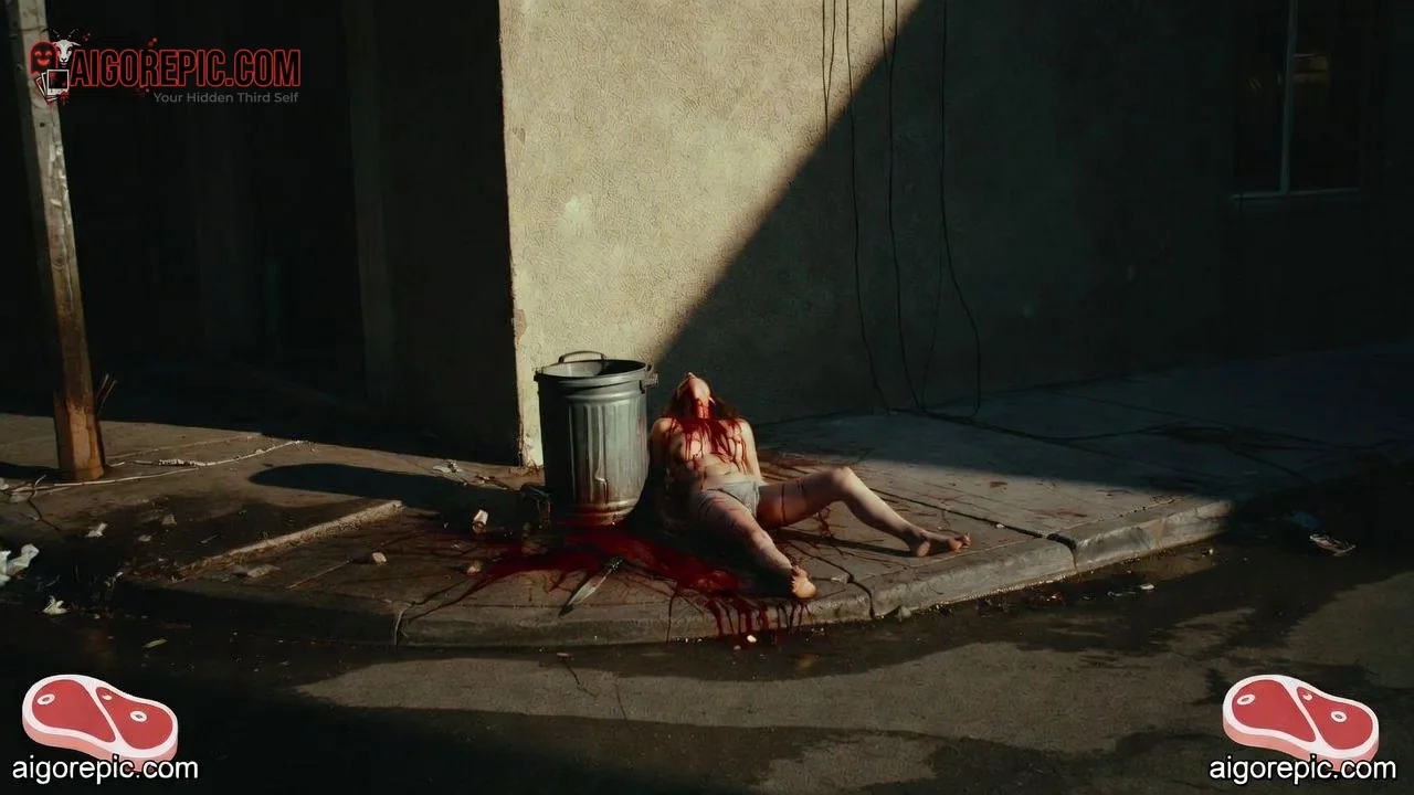 Urban Tragedy Scene - AI Generated Horror