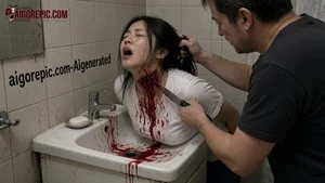 Violent Bathroom Attack Scene