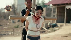 Woman Bound to Cross