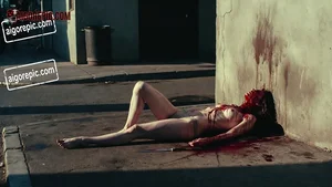 Woman in Bloody Scene