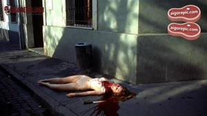 Woman Lying in Blood