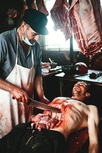 Butcher at Work