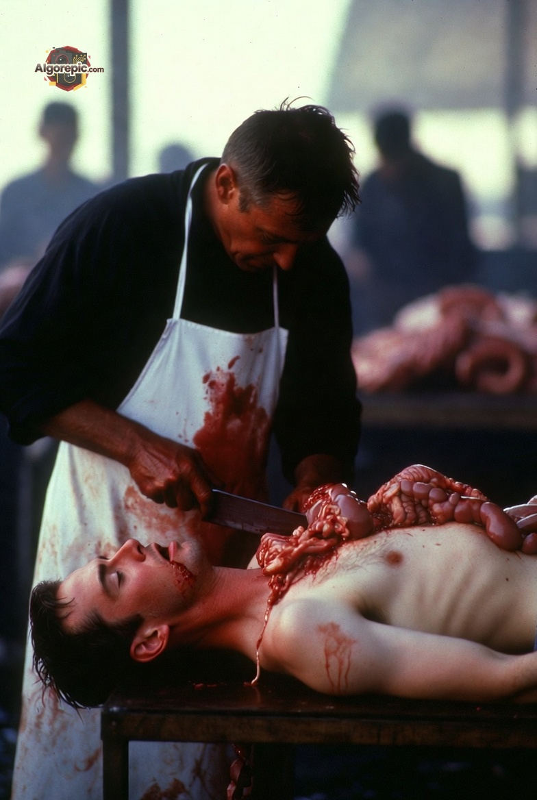 Butcher at Work - AI Generated Horror