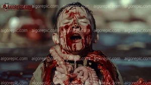 Child in Bloody Scene