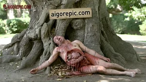 Gory Corpse by Tree