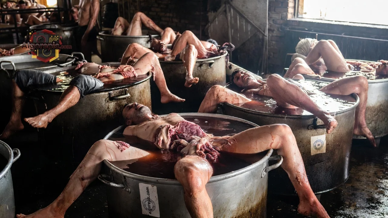 Gruesome Human Boiling Scene - AI Generated Horror