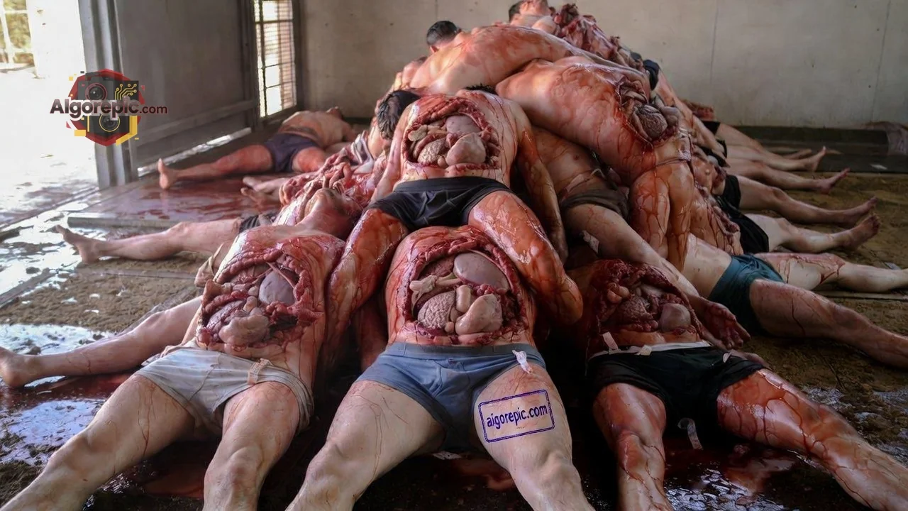 Gruesome Human Pile - AI Generated Horror