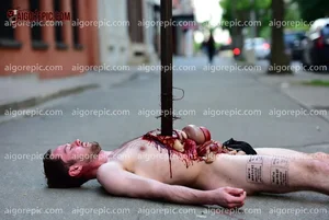 Man Impaled on Street