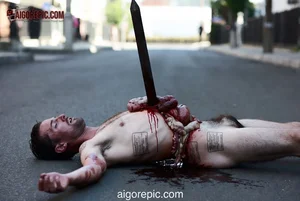 Man with Sword in Chest