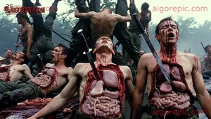 Soldiers with Exposed Organs