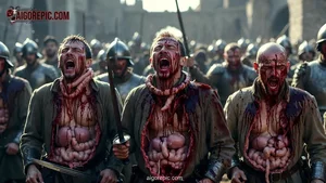 Warriors with Exposed Guts