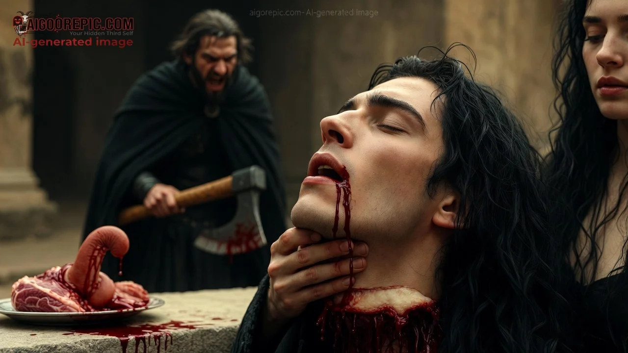 Bloody Heart Ritual Execution - AI Generated Horror