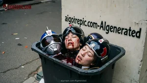 Bloody Power Rangers in Bin