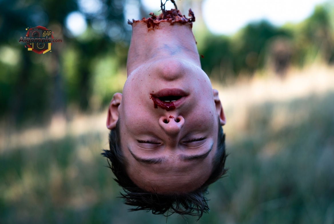 Decapitated Head in Forest - AI Generated Horror