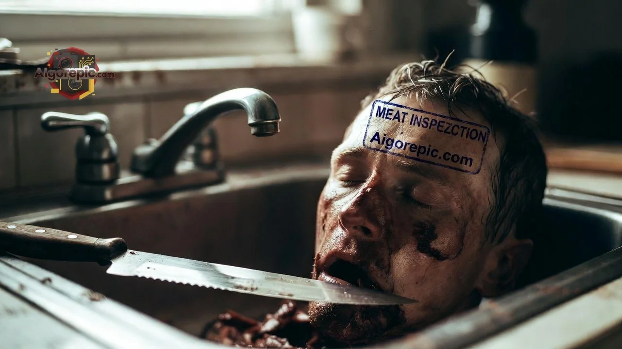 Gruesome Kitchen Scene - AI Generated Horror