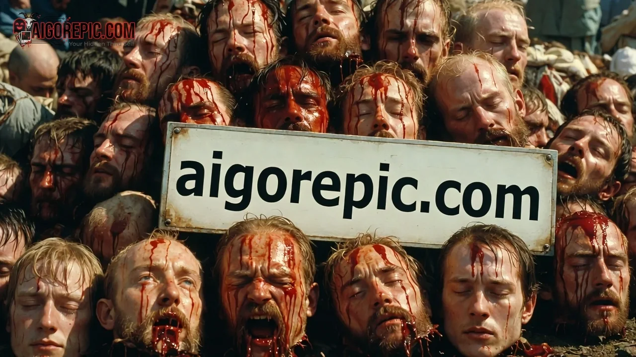 Gruesome Pile of Heads - AI Generated Horror