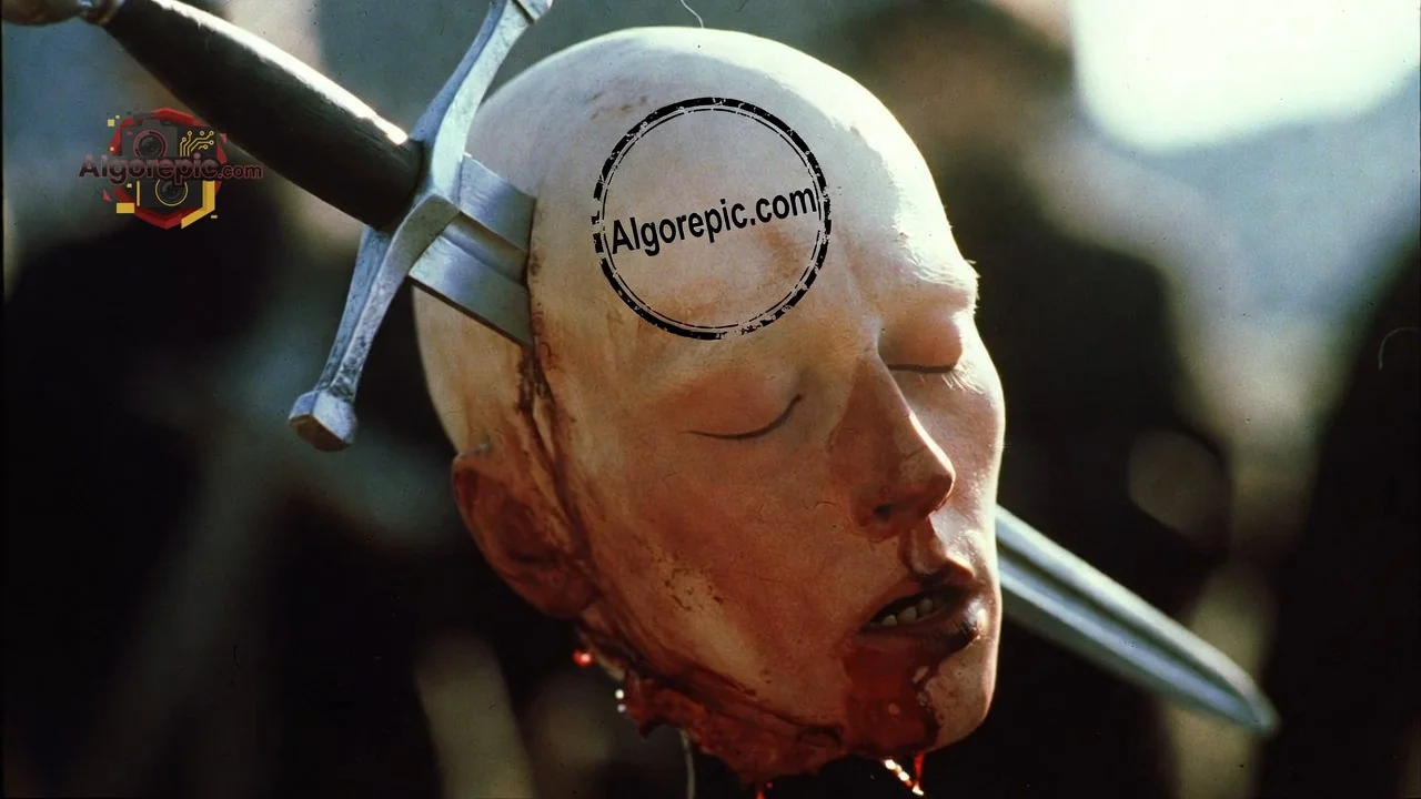 Head on a Sword - AI Generated Horror