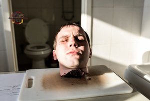 Head on Cutting Board