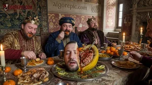 Kings Feasting on Human Head