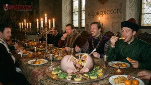 Medieval Feast with Human Head Dish