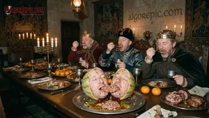 Medieval Kings Devouring Brain Melon