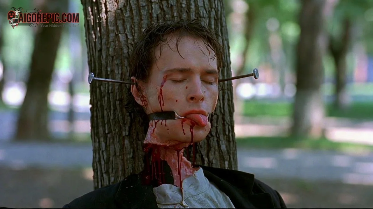 Nailed Man Against Tree - AI Generated Horror