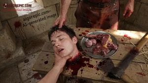 Severed Head Butchery Scene
