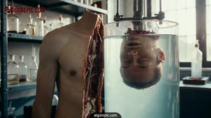 Severed Head in Laboratory Jar