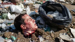 Severed Head in Trash Heap