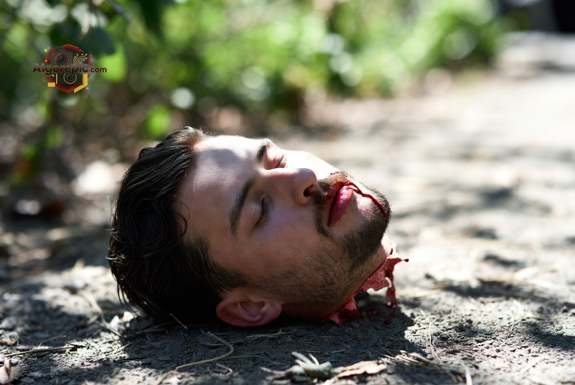 Severed Head on Ground - AI Generated Horror