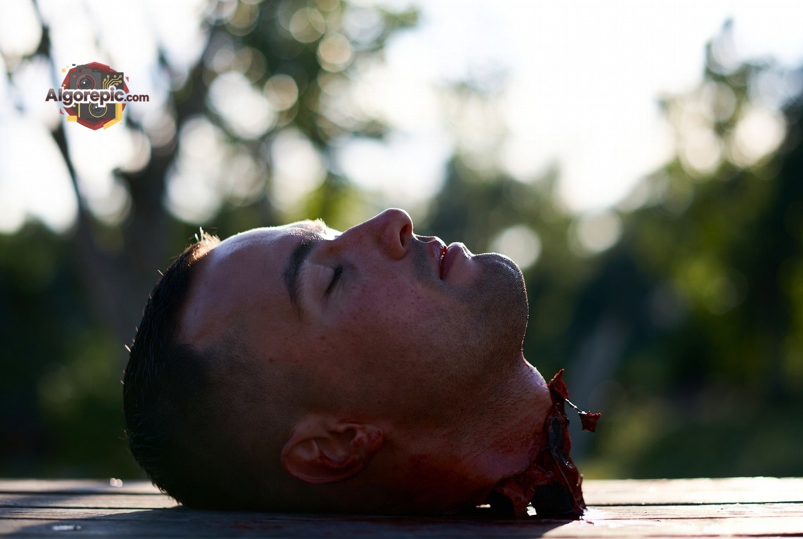 Severed Head on Table - AI Generated Horror
