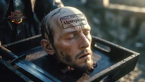 Severed Head on Tray