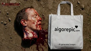 Severed Head with Bloodied Bag