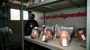 Severed Heads in Evidence Room